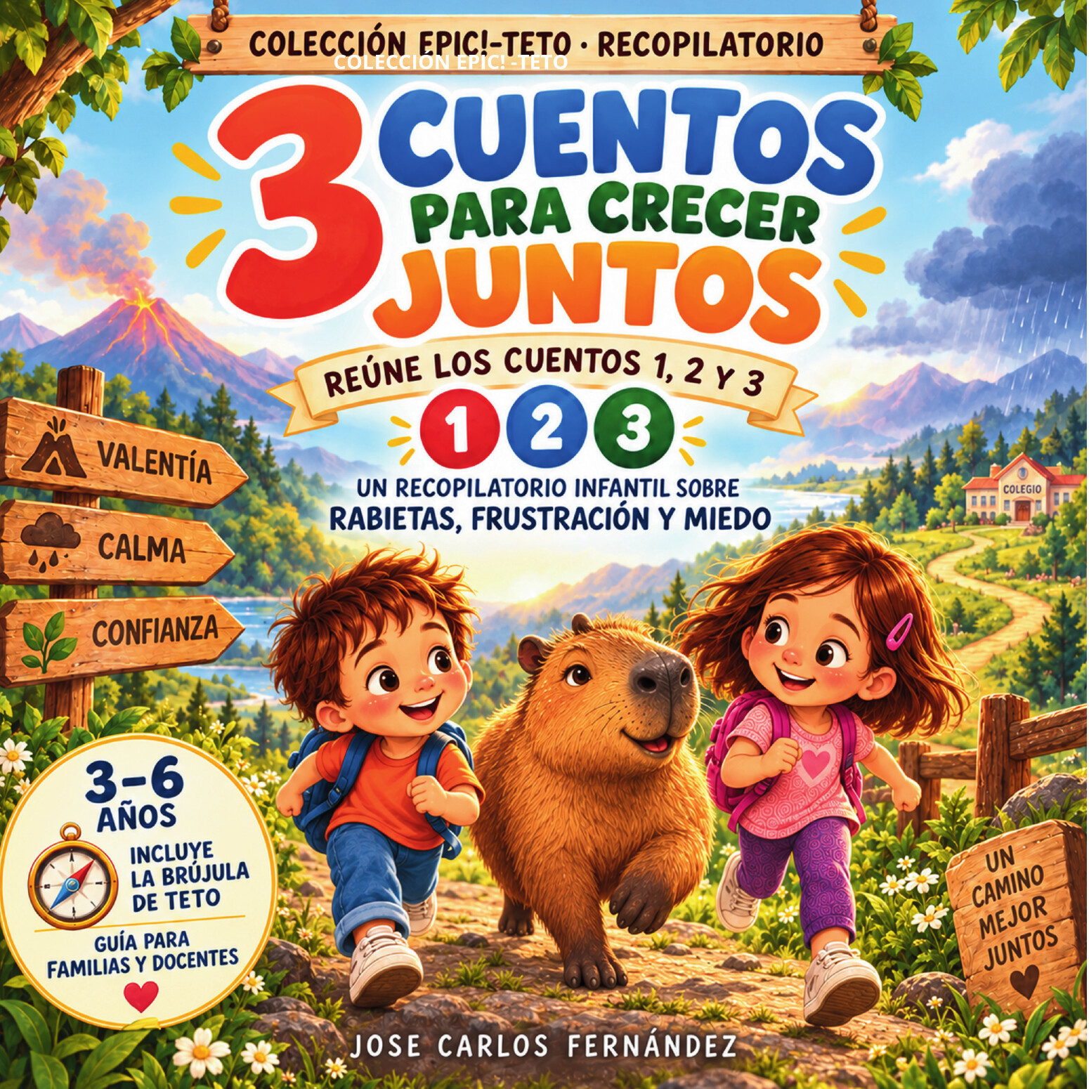 Portada del recopilatorio 3 cuentos para crecer juntos